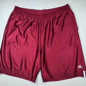 Vintage Adidas Silky Shiny Dazzle Gym Basketball Shorts Maroon XXL Y2K